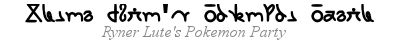 Ryner Lute's Pokemon Party